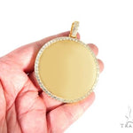 14K Gold Customizable Photo Pendant 2.5 inches 64680 - Image 5