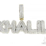 Special Custom Yellow Gold Ice Out Diamonds Name Khali Pendant 65257 - Image 1