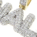 Special Custom Yellow Gold Ice Out Diamonds Name Khali Pendant 65257 - Image 4
