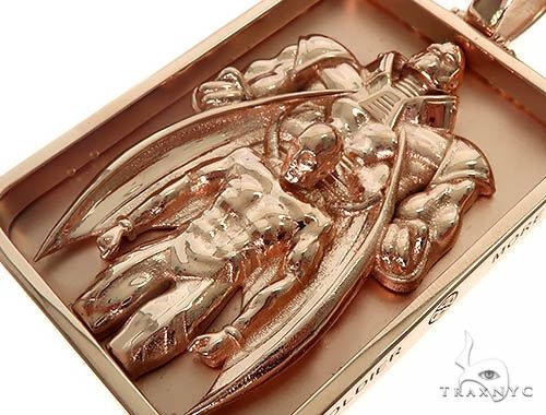Custom Made 14K Rose Gold Apocalypse Pendant 66178 - Image 4