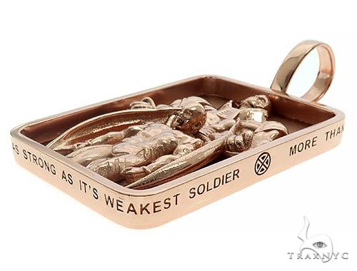 Custom Made 14K Rose Gold Apocalypse Pendant 66178 - Image 5