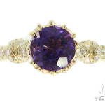 Prong Amethyst Diamond Ring 45602 - Image 2