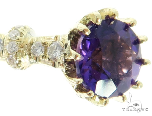 Prong Amethyst Diamond Ring 45602 - Image 3