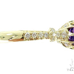 Prong Amethyst Diamond Ring 45602 - Image 4