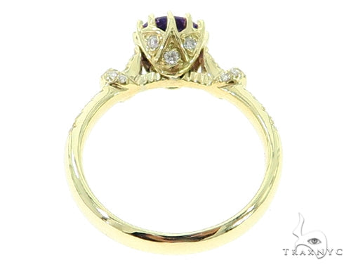 Prong Amethyst Diamond Ring 45602 - Image 5