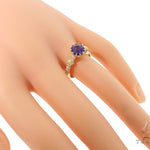 Prong Amethyst Diamond Ring 45602 - Image 7