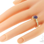 Prong Amethyst Diamond Ring 45602 - Image 8