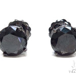 Prong Black Diamond Earrings 43159 - Image 1