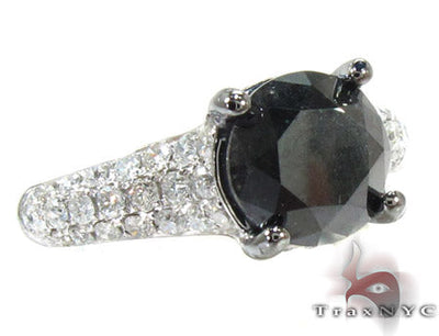 Prong Black Diamond Ring 27569 - Image 1