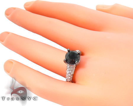 Prong Black Diamond Ring 27569 - Image 7