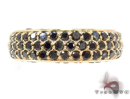 14K Gold Prong Black Diamond Ring, photo 2 of 7