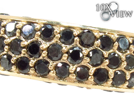 14K Gold Prong Black Diamond Ring, photo 3 of 7