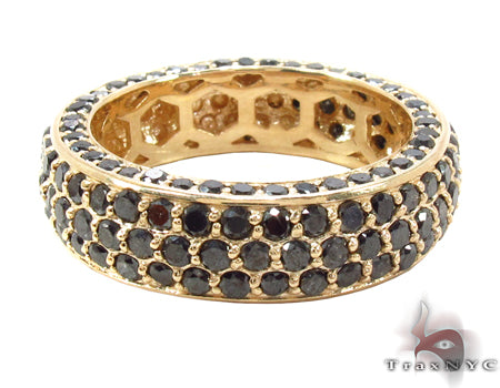14K Gold Prong Black Diamond Ring, photo 5 of 7
