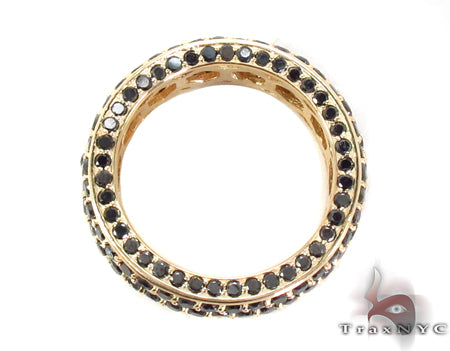 14K Gold Prong Black Diamond Ring, photo 6 of 7