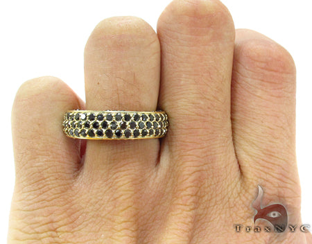 14K Gold Prong Black Diamond Ring, photo 7 of 7