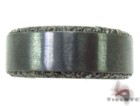 Prong Black Diamond Silver Ring 31700 - Image 2