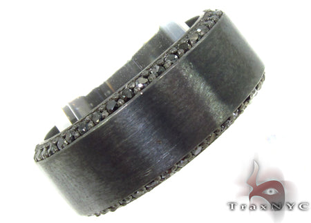 Prong Black Diamond Silver Ring 31700 - Image 3