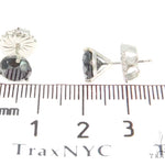 Prong Black Diamond Stud Earrings 44528 - Image 5