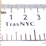 Prong Diamond 24k Gold Pendant Bar Moon Cut Chain 42206 - Image 11