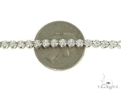 14K Solid Gold Polar Iced Diamond Chain 24 Inches 4mm, photo 5 of 7