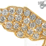 14K Gold Prong Diamond Angel Pendant 36459 - Image 3