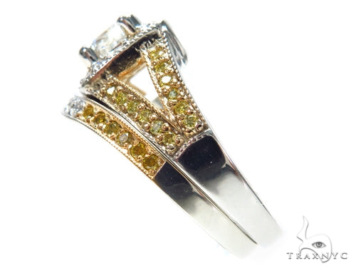 Prong Diamond Wedding Ring Set 41578 - Image 5