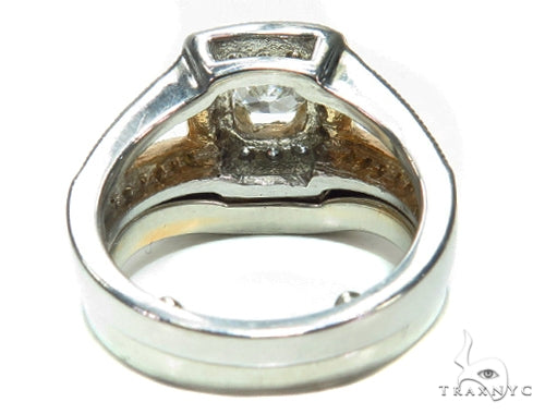 Prong Diamond Wedding Ring Set 41578 - Image 6