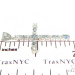 Prong Diamond Aquamarine Cross 44532 - Image 6