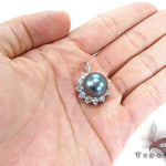 Prong Diamond Black Pearl Pendant 32066 - Image 5