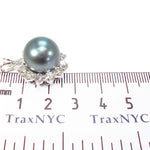 Prong Diamond Black Pearl Pendant 32066 - Image 7