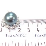 Prong Diamond Black Pearl Pendant 32066 - Image 8