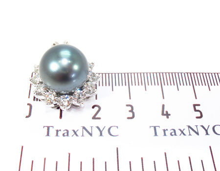 Prong Diamond Black Pearl Pendant 32066 - Image 8