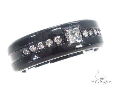 Prong Diamond Black Ring 43565 - Image 1