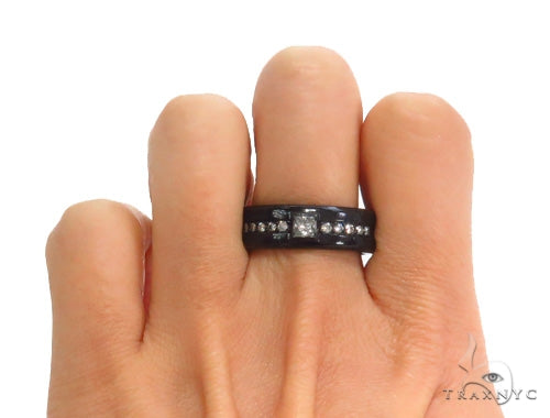 Prong Diamond Black Ring 43565 - Image 6