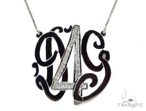 Diamond Monogram Pendant 37393 - Image 1