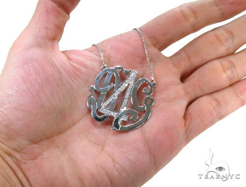 Diamond Monogram Pendant 37393 - Image 12