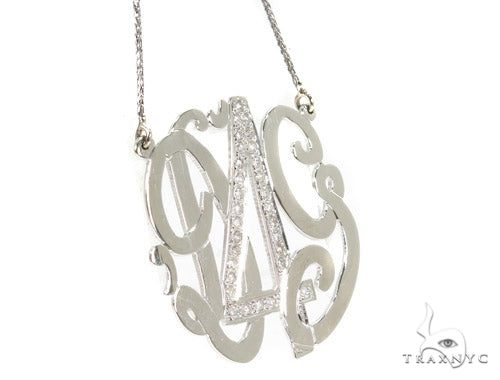 Diamond Monogram Pendant 37393 - Image 2