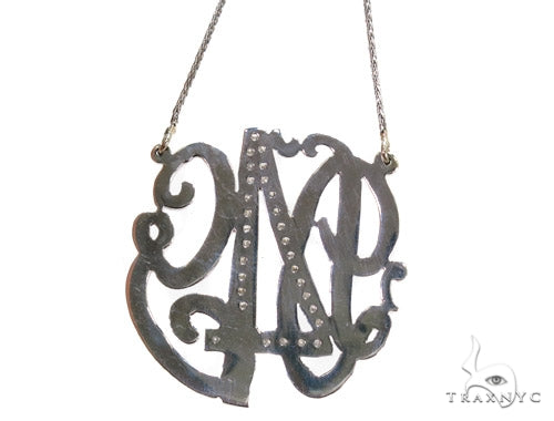 Diamond Monogram Pendant 37393 - Image 4