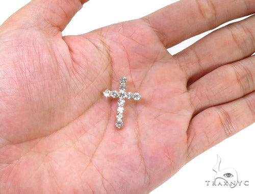 Prong Diamond Cougar Cross Crucifix 37430 - Image 5