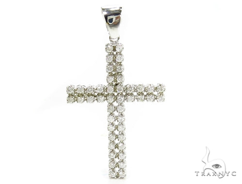 Prong Diamond Cross Crucifix 39273 - Image 1