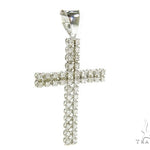 Prong Diamond Cross Crucifix 39273 - Image 2