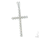 Prong Diamond Cross Crucifix 49454 - Image 2