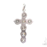 Prong Diamond Cross Crucifix Necklace Set 44601 - Image 4