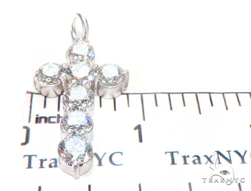 Prong Diamond Cross Crucifix Necklace Set 44601 - Image 7