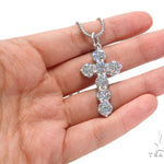 Prong Diamond Cross Crucifix Necklace Set 44601 - Image 8
