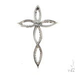 Prong Diamond Cross Crucifix Pendant 45552 - Image 3