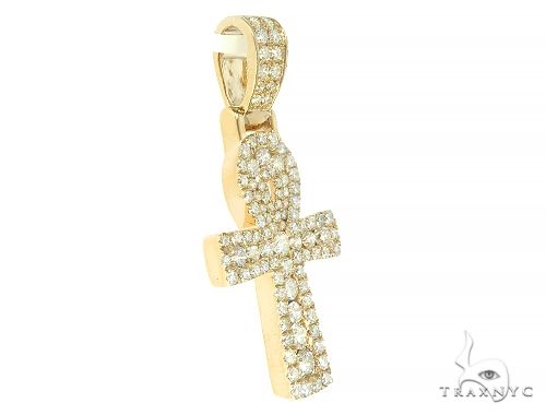 14K Gold Diamond Ankh Cross 65849 - Image 2
