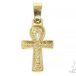 14K Gold Diamond Ankh Cross 65849 - Image 3