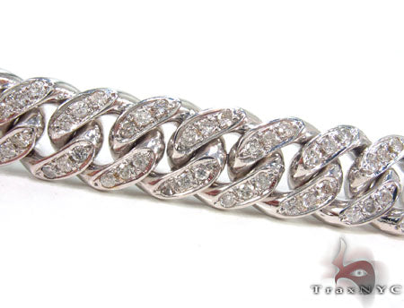 Prong Diamond Cuban Chain 30 Inches 11mm   32994 - Image 3