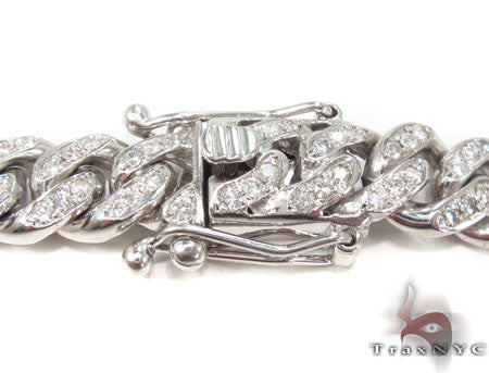 Prong Diamond Cuban Chain 30 Inches 11mm   32994 - Image 6